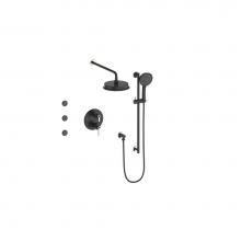 Vogt SET.Z1.320.810.PB - Vogt Zehn 3-Way TH Shower Kit with Body Jets PN/MB