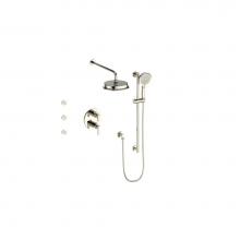 Vogt SET.Z1.320.810.PN - Vogt Zehn 3-Way TH Shower Kit with Body Jets PN