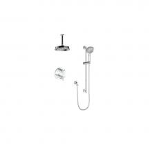 Vogt SET.Z3.220.216.CC - Vogt Zehn 2-Way Shower Kit with 6'' Ceiling Arm CC