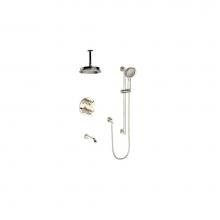 Vogt SET.Z3.320.316.PN - Vogt Zehn 3-Way TH Shower Kit with 6'' Ceiling Arm PN