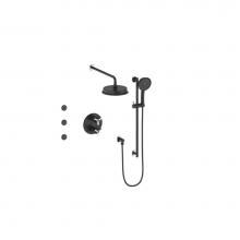 Vogt SET.Z3.320.810.PB - Vogt Zehn 3-Way TH Shower Kit with Body Jets PN/MB