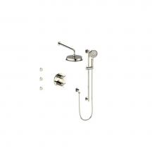 Vogt SET.Z3.320.810.PN - Vogt Zehn 3-Way TH Shower Kit with Body Jets PN