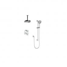 Vogt SET.Z4.220.216.CC - Vogt Zehn 2-Way Shower Kit with 6'' Ceiling Arm CC