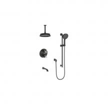 Vogt SET.Z4.320.316.PB - Vogt Zehn 3-Way TH Shower Kit with 6'' Ceiling Arm PN/MB