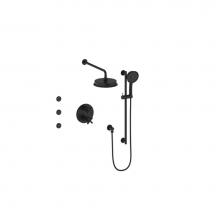 Vogt SET.Z4.320.810.MB - Vogt Zehn 3-Way TH Shower Kit with Body Jets MB