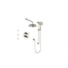 Vogt SET.Z4.320.810.PN - Vogt Zehn 3-Way TH Shower Kit with Body Jets PN