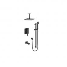 Vogt TM.AP.310.316.MB - Vogt Kapfenberg Trim for 3-Way PB Shower Kit with 6'' Ceiling Arm MB