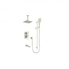 Vogt TM.KG.310.316.BN - Vogt Kapfenberg Trim for 3-Way PB Shower Kit with 6'' Ceiling Arm BN