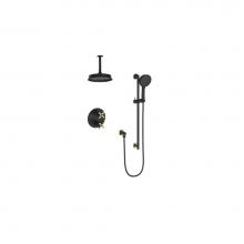 Vogt TM.Z4.220.216.BGB - Vogt Zehn Trim for 2-Way Shower Kit with 6'' Ceiling Arm BG/MB