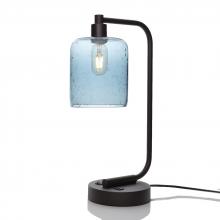 Bicycle Glass X1-603LUNGRA-LMP01-DBZ-XX-04W - 603 Lunar: Table Lamp - Slate Gray / Dark Bronze