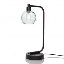 Bicycle Glass X1-763SPNCLR-LMP01-DBZ-XX-04W - 763 Spun: Table Lamp - Eco Clear / Dark Bronze