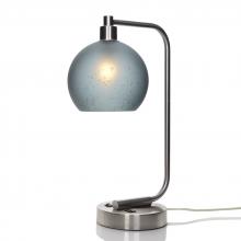 Bicycle Glass X1-767CELGRA-LMP01-BNI-XX-04W - 767 Celestial: Table Lamp - Slate Gray / Brushed Nickel
