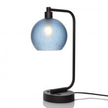 Bicycle Glass X1-767CELSTB-LMP01-BLK-XX-04W - 767 Celestial: Table Lamp - Steel Blue / Matte Black