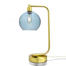 Bicycle Glass X1-767LUNGRA-LMP01-SBR-XX-04W - 767 Lunar: Table Lamp - Slate Gray / Satin Brass