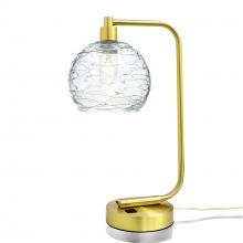 Bicycle Glass X1-767SPNCLR-LMP01-SBR-XX-04W - 767 Spun: Table Lamp - Eco Clear / Satin Brass