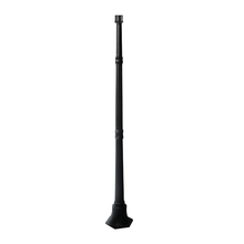 Classy Caps LPB59 - Classy Caps Black Aluminum Lamp Post Base