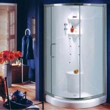 Zitta Group DBL3636NRDH21 - Bellini 36X36 Chrome Clear Round Corner Shower Door Right Side