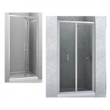 Zitta Group DNU3200ASTC21 - Nauha 32Chrome Clear Straight Shower Door