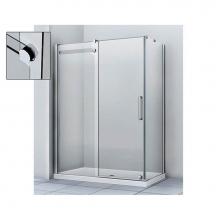 Zitta Group DPR6000ASTC21 - Pure 60  Chrome Clear Straight  Shower Door