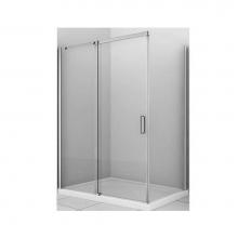 Zitta Group DVG5400AANC21 - Vague 54  Chrome Clear Angle Shower Door