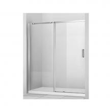 Zitta Group DVG6000ASTC21 - Vague 60  Chrome Clear Straight Shower Door