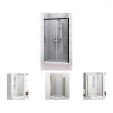 Zitta Group DVR4800ASTC11 - Versa 48 White Clear Straight Shower Door