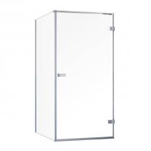 Zitta Group DGC3600RSTG21 - Goccio 36 Corner Inst. Left Chrome Clear Straight Shower Door