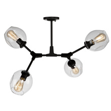 Artcraft JA14024BK - Organic JA14024BK Semi Flush