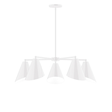 Montclair Light Works CHC415-44 - 5-Light Jasmine Chandelier, White