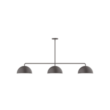 Montclair Light Works MSN432-57 - 3-Light Arcade Linear Pendant, Bronze Matte
