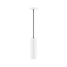 Montclair Light Works PEB426-44-C21 - 3.5" x 12" Beam Pendant, white cord with canopy, White