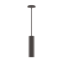 Montclair Light Works STG426-57 - 3.5" x 12" Beam Stem Hung Pendant, Bronze Matte