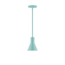 Montclair Light Works STG436-48 - 6" Flare Stem Hung Pendant, Sea Green
