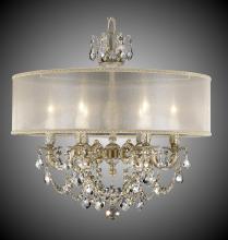 American Brass & Crystal CH6522-A-08G-PI-PG - 6 Light Llydia Chandelier