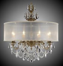 American Brass & Crystal CH6542-A-10G-ST-HL - 8 Light Llydia Chandelier