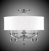 American Brass & Crystal FM5494-O-35S-37G-ST-HL - 19 inch Kensington Empire Drum Shade Flush Mount