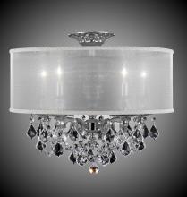 American Brass & Crystal FM6511-A-08G-PI-PG - 5 Light Llydia Semi Flush