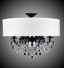 American Brass & Crystal FM6521-A-12G-ST-GL - 6 Light Llydia Semi Flush