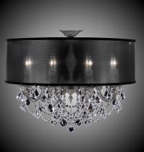 American Brass & Crystal FM6541-A-13S-ST-PG - 8 Light Llydia Semi Flush