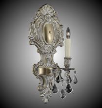 American Brass & Crystal WS9426-A-12G-PI - 1 Light Fleur-De-Lis Large Wall Sconce