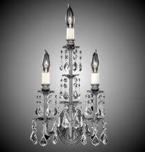 American Brass & Crystal WS9479-A-10G-ST - 3 Light Stem Wall Sconce