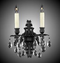 American Brass & Crystal WS9482-A-10W-ST - 2 Light Filigree Wall Sconce