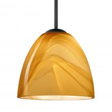 Besa Lighting 1BC-7572HN-BK - Besa Sasha Pendant Black Honey 1x50W MAX E12 Base