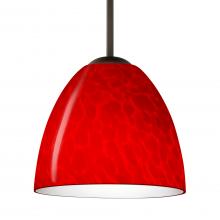 Besa Lighting 1BT-7572RC-BR - Besa Sasha Pendant Bronze Red Cloud 1x50W MAX E12 Base