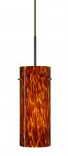 Besa Lighting 1JC-412318-LED-BR - Besa Stilo 10 LED Pendant Amber Cloud Bronze 1x9W LED