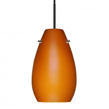 Besa Lighting 1JC-412680-BK - Besa Pera 9 Pendant Black Amber Matte 1x100W MAX E26 Base