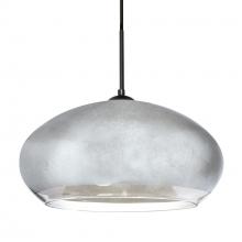 Besa Lighting 1JC-4345SF-BK - Besa Brio 14 Pendant Black Silver Foil 1x75W MAX E26 Base