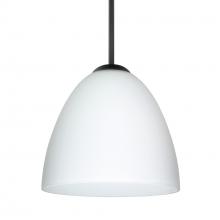 Besa Lighting 1JC-447007-BK - Besa Vila Pendant Black Opal Matte 1x60W MAX E26 Base