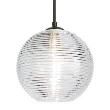 Besa Lighting 1JC-461600-BK - Besa Kristall 8 Pendant Black Clear 1x75W MAX E26 Base