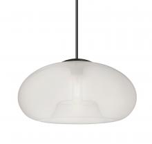 Besa Lighting 1JC-BANA15FR-BK - Besa Pendant Bana 15 Black Frost 1x60W MAX E26 Base